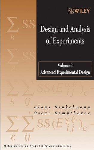 Design And Analysis Of Experiments, Volume 2
