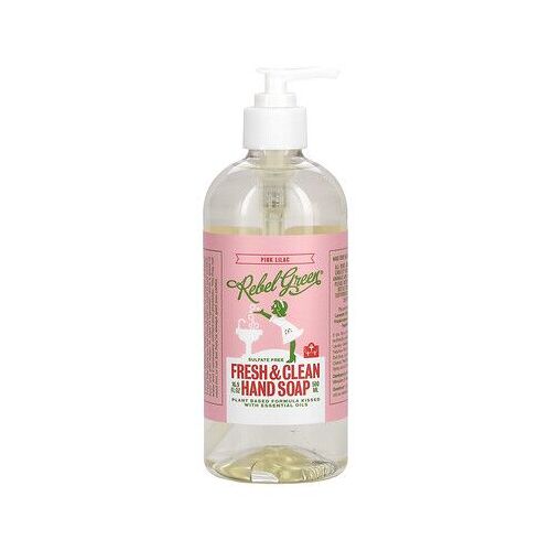 Rebel Green Savon Pour Les Mains Fresh & Clean, Rose Et Lilas, 500 Ml 