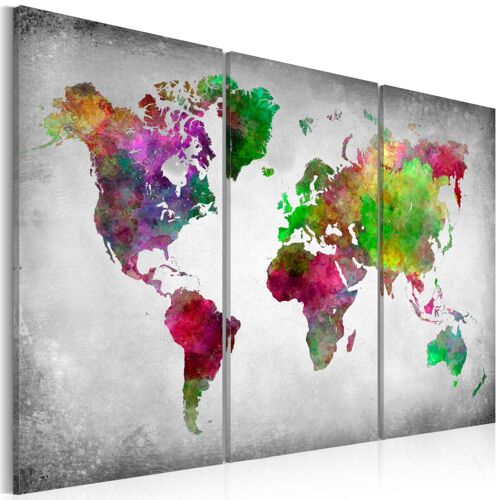 Tableau Cartes du monde Diversité du monde 120 x 80 cm