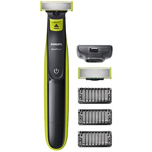 Rasoir Électrique Avec 1 Lames Et 3 Sabots Gris Noir Jaune