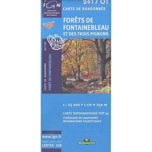 Foret De Fontainebleau 1 : 25 000