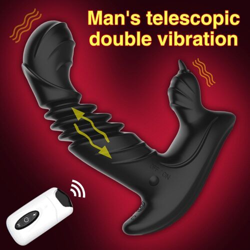 Vibrateur Anal Sans Fil Pour Hommes Godemichet Anal, Vibration Télescopique Automatique, Masseur De Prostate, Fiche Anale, Jouet Sexuel
