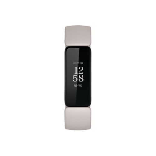 Fitbit Inspire 2 - Noir - suivi d'activités avec bracelet - silicone - blanc lunaire - taille du bracelet : S/L - monochrome - Bluetooth