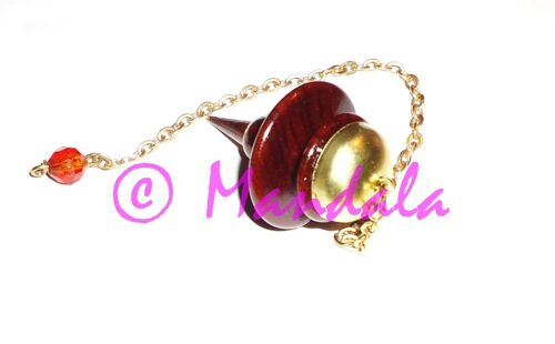 Pendule Tibétain Bois et Laiton