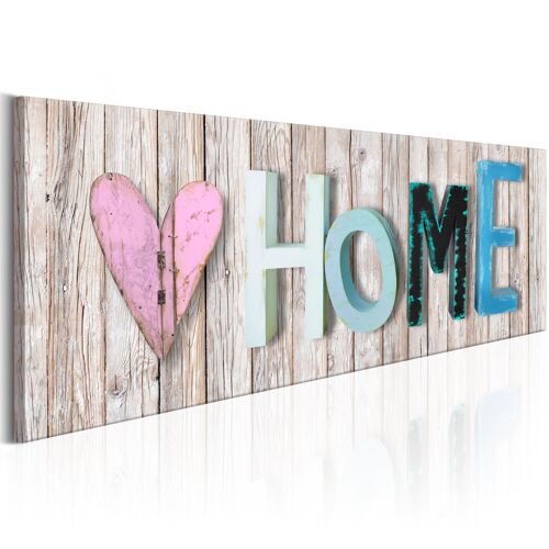 Tableau Vintage Colourful Cottage 150 x 50 cm
