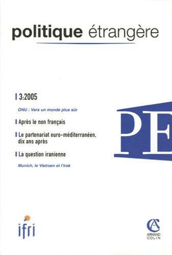 Politique Étrangère N° 3, 2005