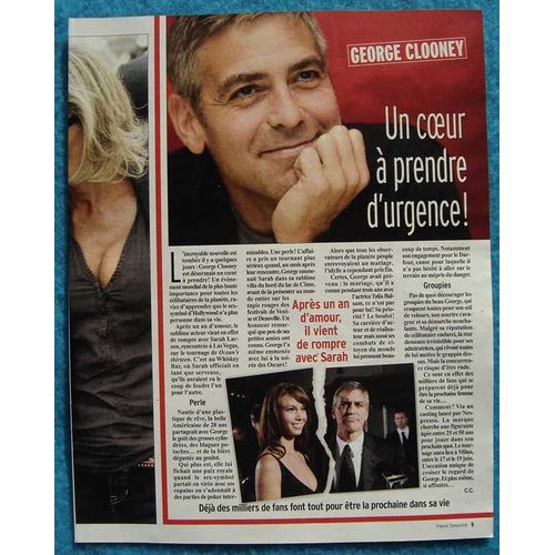 France Dimanche N°3223, Coupure De Presse: George Clooney