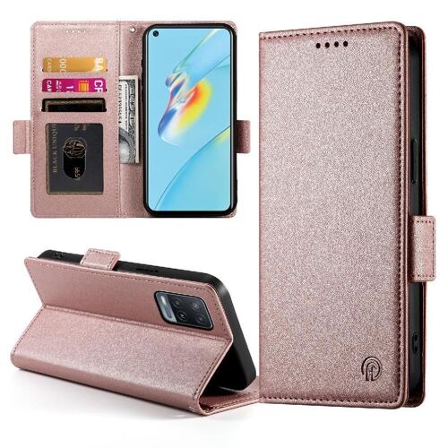 Flip Étui Pour Oppo A54 Utilisation Quotidienne Flip Portefeuille Affaires Emplacements Pour Cartes - Couleur Rose