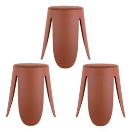 Lot De 3 Tabourets Keystone - Terracotta