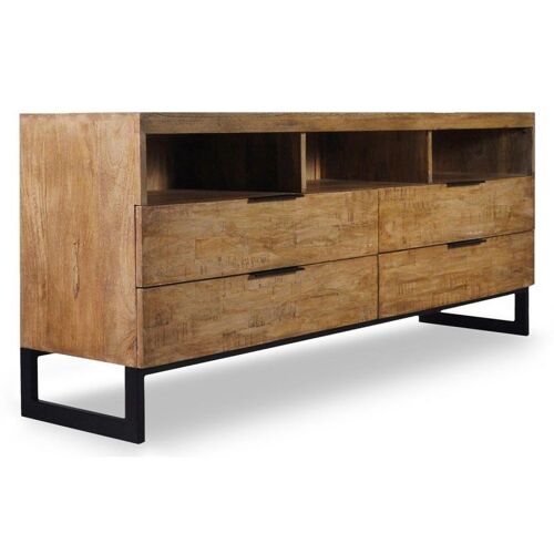 Meuble TV Design Design "Bolta" 150cm Chêne Clair
