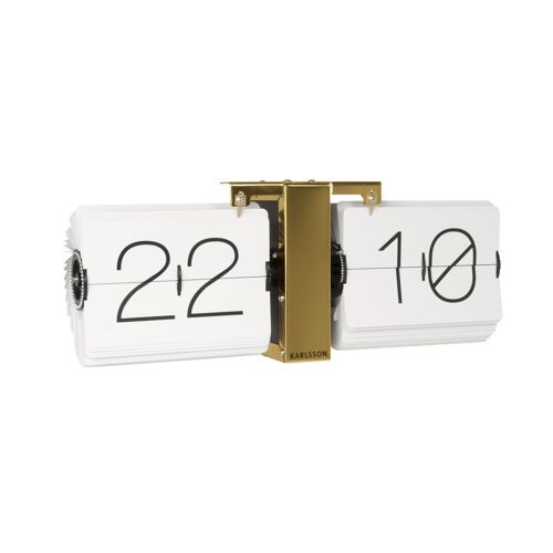 Horloge à poser design vintage No Case - Blanc