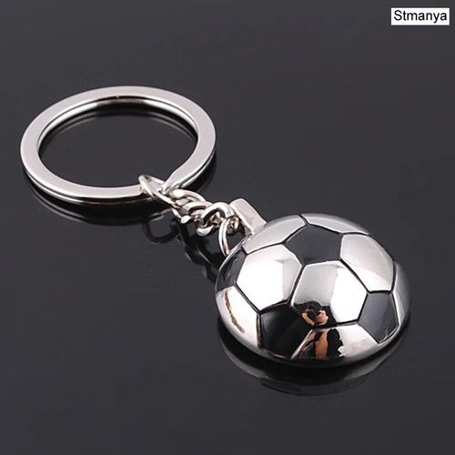 Mode Football Métal Porte-Clés Hommes Cadeau Porte-Clés Chaussures De Football Et Football Voiture Porte-Clés Cadeau Fête Porte-Clés Bijoux - Type Silver4