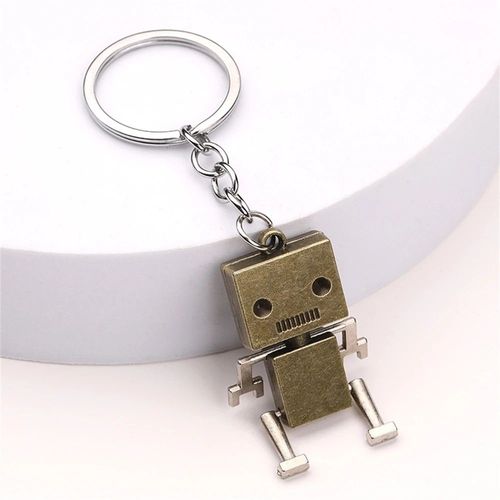 Porte-Clés Robot Steampunk À Vis Mécanique Vintage Pour Homme,Joint Mobile Créatif,Porte-Clés De Voiture,Sac À Dos - Type B