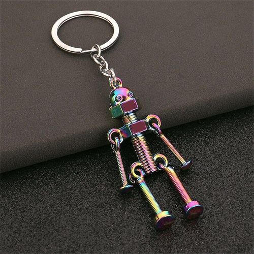 Porte-Clés Robot Steampunk À Vis Mécanique Vintage Pour Homme,Joint Mobile Créatif,Porte-Clés De Voiture,Sac À Dos - Type F