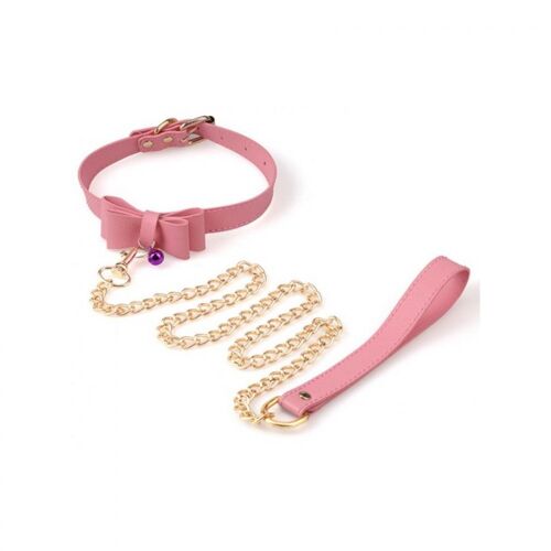 Hard Girly Collier Laisse Bow Rose