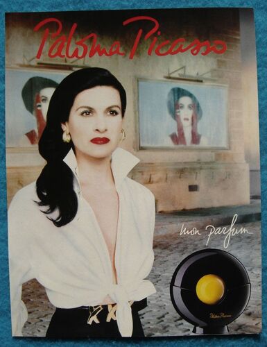 Publicité Papier - "Mon Parfum" De Paloma Picasso De 1994, Paloma Picasso Mannequin