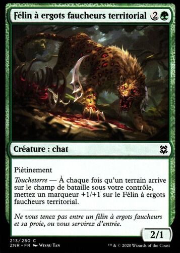 Félin À Ergots Faucheurs Territorial - Mtg - Renaissance De Zendikar - C - 213/280