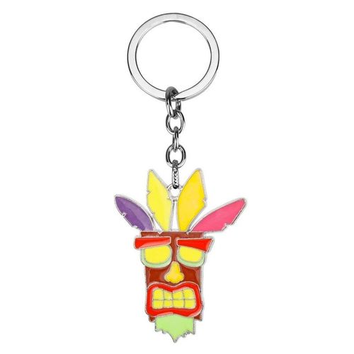 Porte-Clés De Jeu De Bande Dessinée Crash,Porte-Clés Chien,Bijoux En Émail,Cosplay,Accrochage De Voiture De Noël #B