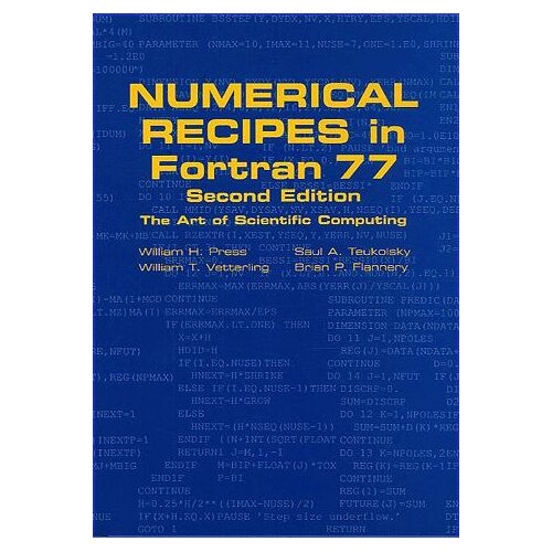 Fortran Numerical Recipes - Volume 1, Numerical Recipes In Fortran 77, 2nd Edition