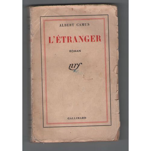 L'étranger, Albert Camus, Nrf Gallimard Septième Édition 1942