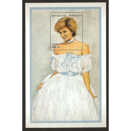 Année 1997 Republique Togolaise Princesse Diana Bloc Neuf