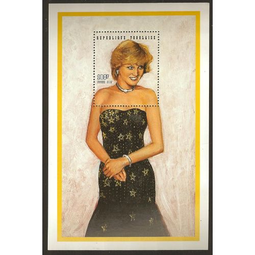 Année 1997 République Togolaise Princesse Diana Bloc Neuf