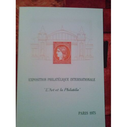 Vend Encart Philatélique Exposition Philatélique 1975