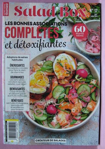 Gourmand Hors Série - Salad' Box Les Bones Association Complètes Et Détoxifiantes - Juin Juillet 2024 - N° 17