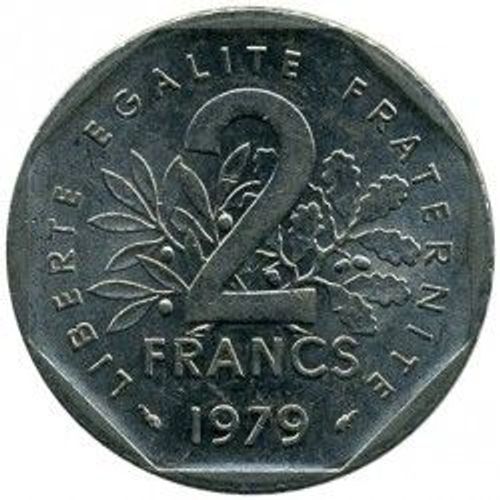France = Pièce De Monnaie De 2 Francs, Type Semeuse , Graveur Roty, Année 1979.