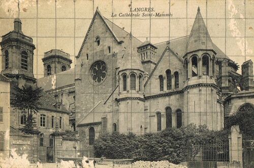 Carte Postale Ancienne, France, Haute Marne ( 52 ), Langres, La Cathédrale Saint Mammès