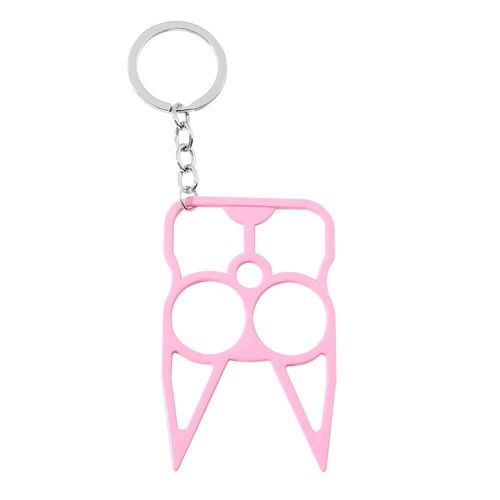 Lunettes En Métal Chat Porte-Clés Pour Femmes Et Filles,Pendentif De Sac À Dos Mignon,Accessoires De Bijoux,Porte-Clés Animal Drôle Classique,Cadeau - Type Pink
