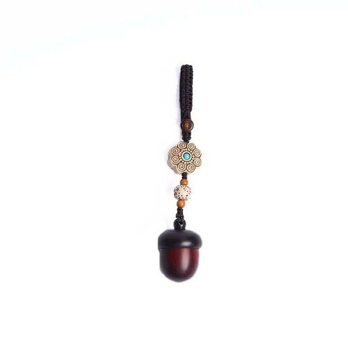 Boîte À Pendentif Vintage En Bois,Boîte À Pendentif En Bois,Collier Long,Porte-Clés,Style Chinois,Pour Couple,Cadeaux De Bijoux À La Mode - Type 6 Key Chain