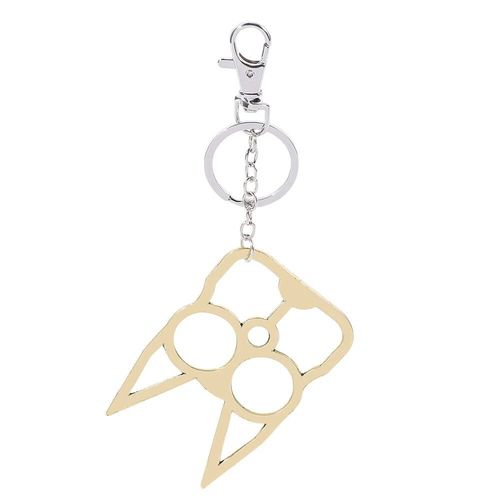 Lunettes En Métal Chat Porte-Clés Pour Femmes Et Filles,Pendentif De Sac À Dos Mignon,Accessoires De Bijoux,Porte-Clés Animal Drôle Classique,Cadeau - Type Yellow