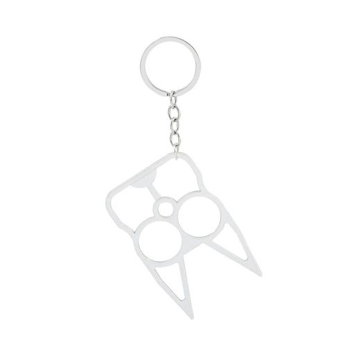 Lunettes En Métal Chat Porte-Clés Pour Femmes Et Filles,Pendentif De Sac À Dos Mignon,Accessoires De Bijoux,Porte-Clés Animal Drôle Classique,Cadeau - Type Silver