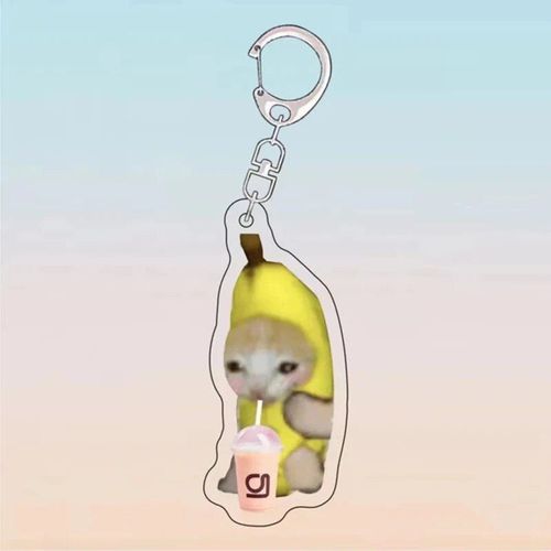 Porte-Clés Pendentif Chat Drôle Pour Homme,Porte-Clés En Métal,Porte-Clés De Voiture,Accessoires De Clé,Lien Joresin,Porte-Clés De Sac Happy Gels,Cadeau Étudiant - Type 04-Key Chain