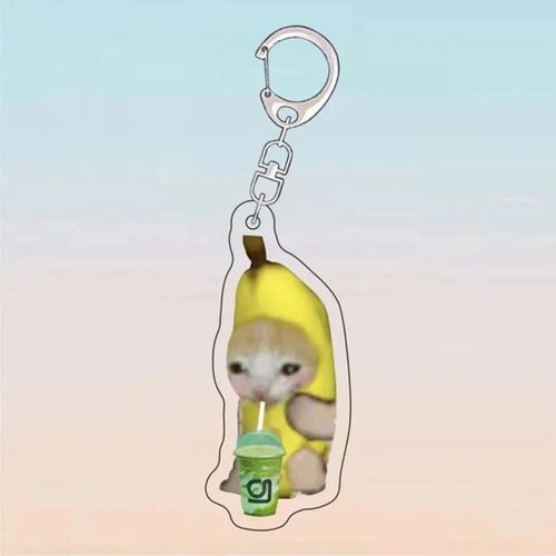 Porte-Clés Pendentif Chat Drôle Pour Homme,Porte-Clés En Métal,Porte-Clés De Voiture,Accessoires De Clé,Lien Joresin,Porte-Clés De Sac Happy Gels,Cadeau Étudiant - Type 03-Key Chain
