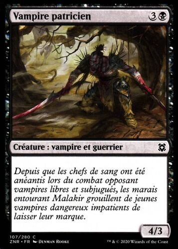 Vampire Patricien - Mtg - Renaissance De Zendikar - C - 107/280