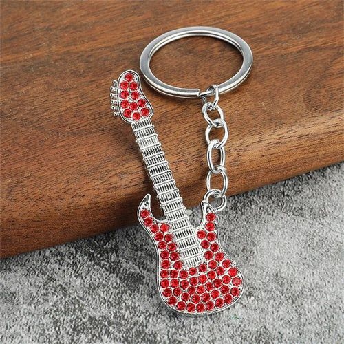 Jekeychain Électrique De Style Punk Vintage,Breloques Coeur Et Étoile,Porte-Clés Pour Les Amateurs De Musique,Cadeaux De Décoration De Sac - Type K
