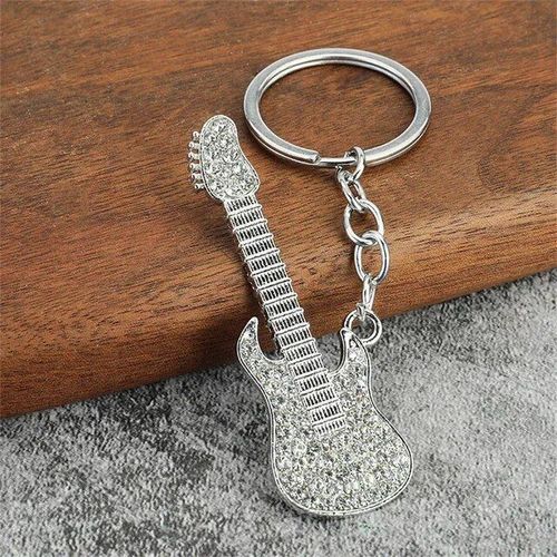 Jekeychain Électrique De Style Punk Vintage,Breloques Coeur Et Étoile,Porte-Clés Pour Les Amateurs De Musique,Cadeaux De Décoration De Sac - Type O