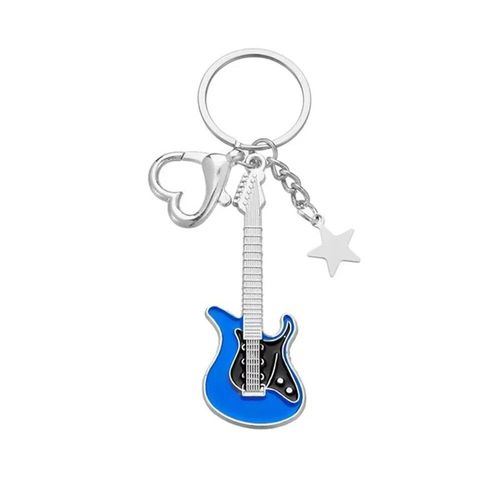 Jekeychain Électrique De Style Punk Vintage,Breloques Coeur Et Étoile,Porte-Clés Pour Les Amateurs De Musique,Cadeaux De Décoration De Sac - Type C