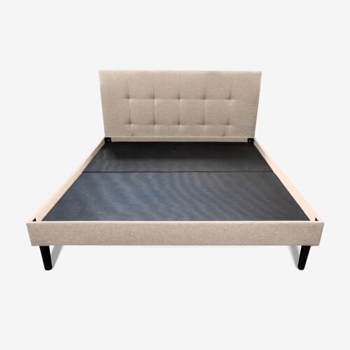 Sommier tapissier 180x200cm - Beige - Collection Léa - Morphea