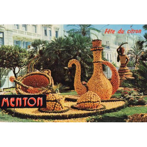 Carte Postale Couleur Menton - 06 - Alpes Maritimes - Fête Du Citron - Carte Ecritr
