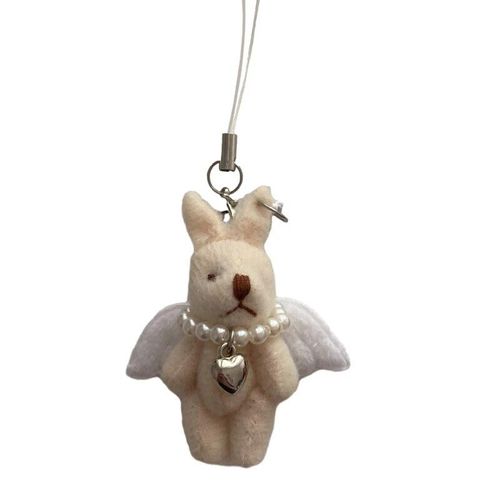 Chaîne De Téléphone En Forme De Lapin Et De C?ur,Style Punk Coréen,Mignon Lapin,Poupée,Porte-Clés,Décoration De Sac,Y2k,Bijoux À La Mode,Pendentif,Accessoires,Cadeau - Type W