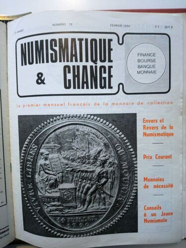 Numismatique Et Change N° 16
