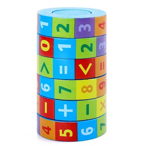 Cylindre De Division D'Arithmétique Pour Enfants, Puzzle Cube, Aide Pédagogique, Jouet Éducatif, Modèles D'Assemblage, Jouets D'Apprentissage Précoce