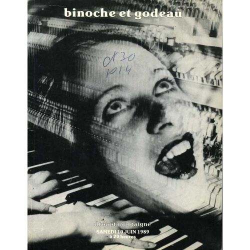 Vente Du Samedi 10 Juin 1989 A 20 H. Dans Le Cadre Du 150° Anniversaire De La Photographie