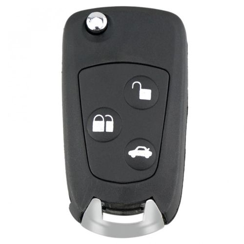 Coque De Clé De Voiture À Distance À 3 Boutons,Coque De Clé À Rabat Modifiée,Coque De Clé Pliante,Adaptée Pour Ford Mondeo Fi.C. Avec Lame Fo21 - Type 3 Boutons