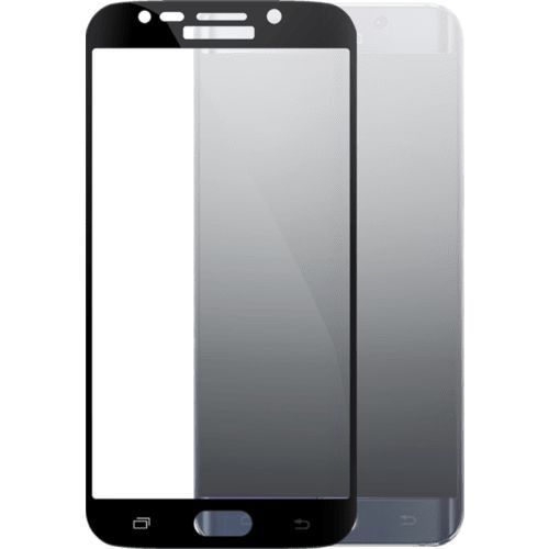 Protection D'écran En Verre Trempé Bord À Bord Incurvé Pour Samsung Galaxy S6 Edge Plus, Noir