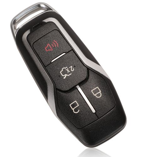 Jingyuqin-Boîtier De Clé À Distance Intelligente,3/4/5 Boutons,Pour Ford Mustang Edge Explorer Ktmondeo Kuka,Coque De Clé De Voiture,Lame Non Coupée - Type 4 Buttons B