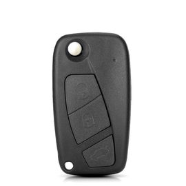 Ellyyou-Coque De Clé De Voiture À 2/3 Boutons,Télécommande Pliante,Lame Non Coupée,Fiat 500 Punto Stilo Ducato Krasnodoblo Bravo - Type 3 Buttons Black